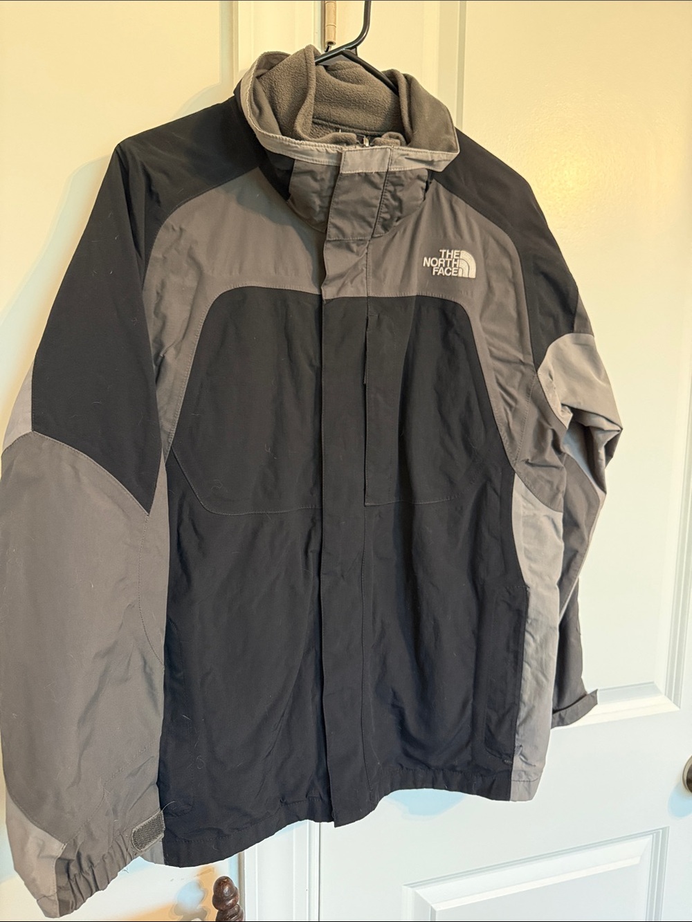 The North Face Black & Gray Fleece + Shell